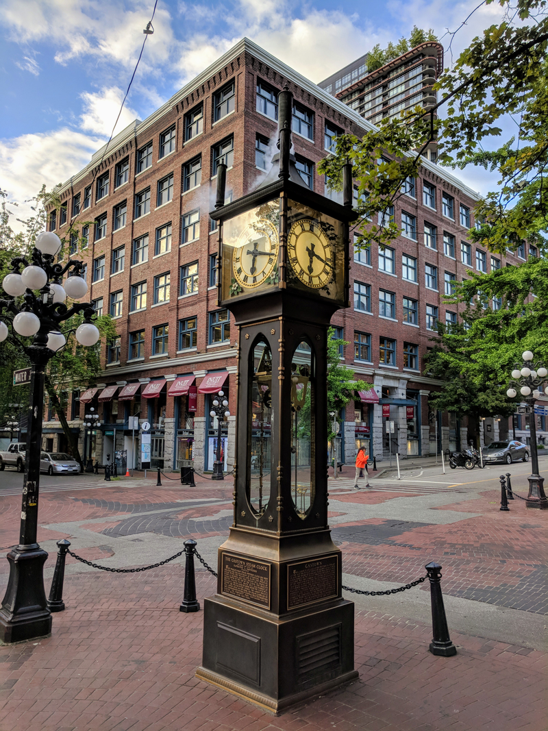 Steam powered clock in Gastown, Vancouver